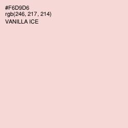 #F6D9D6 - Vanilla Ice Color Image
